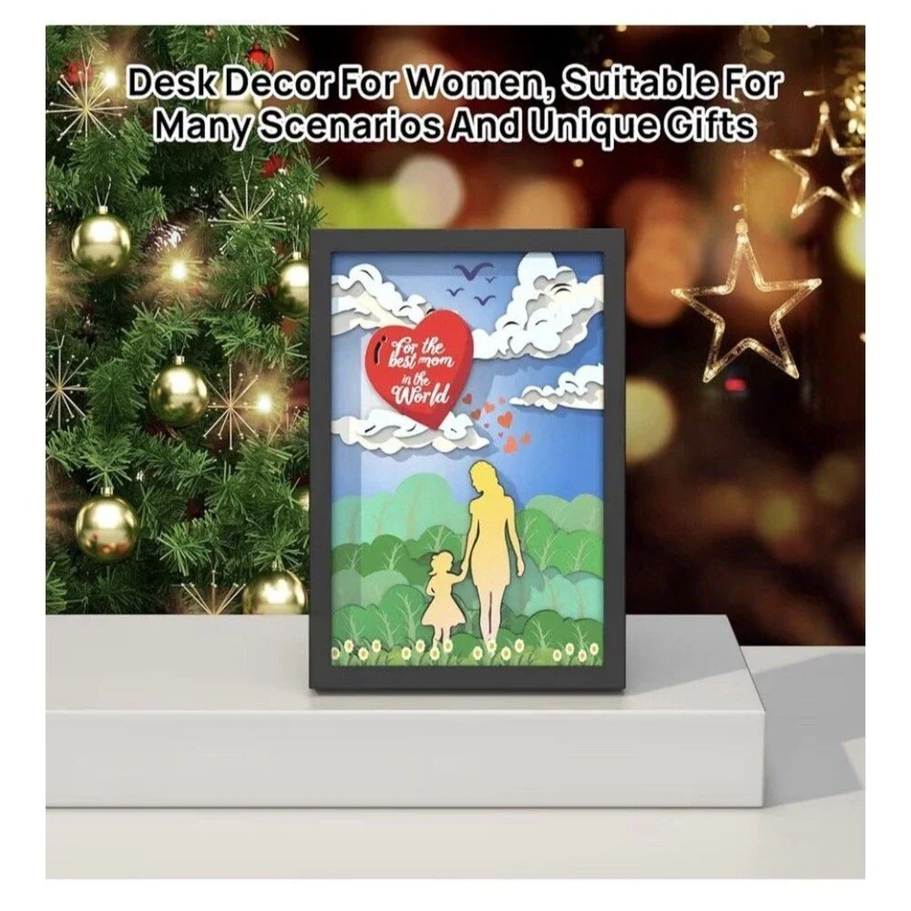 Black 11x14 Desk Decor for Home Office, Gifts for Women From Daughter Christmas
